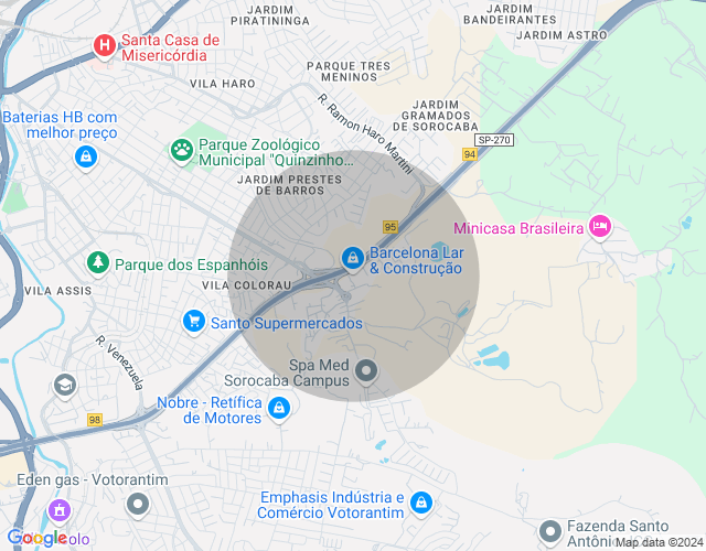 Imóvel no mapa