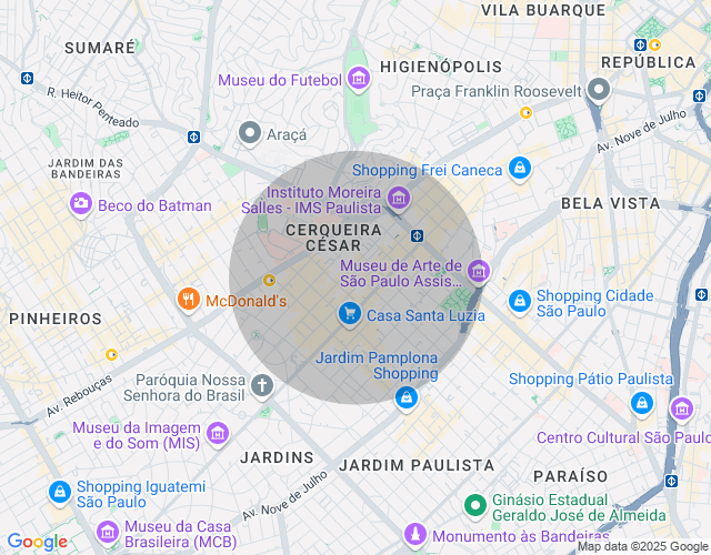 Imóvel no mapa