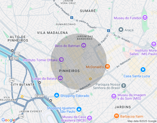 Imóvel no mapa