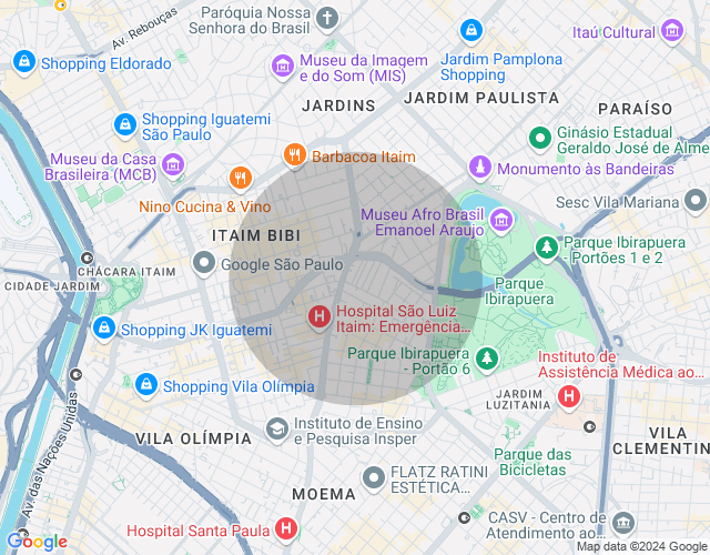 Imóvel no mapa