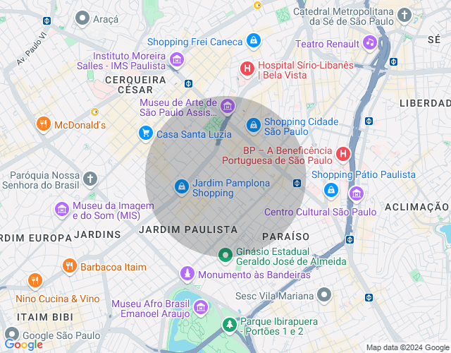 Imóvel no mapa