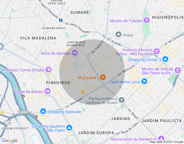 Imóvel no mapa