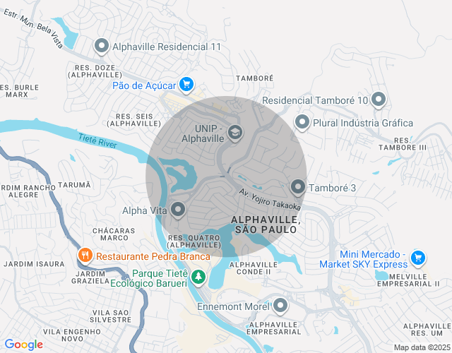 Imóvel no mapa