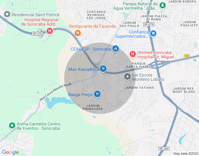 Imóvel no mapa