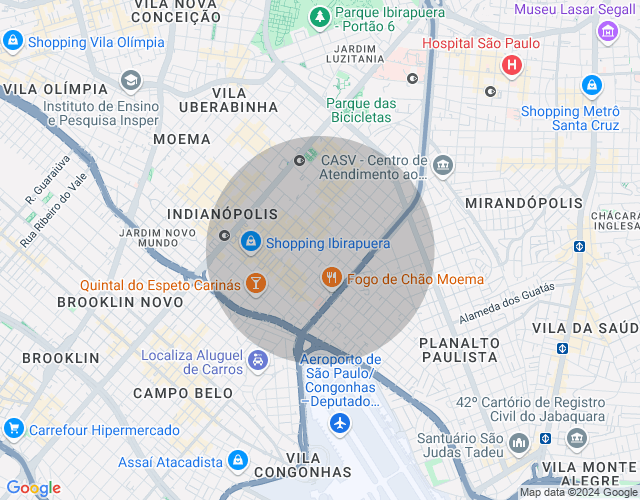 Imóvel no mapa