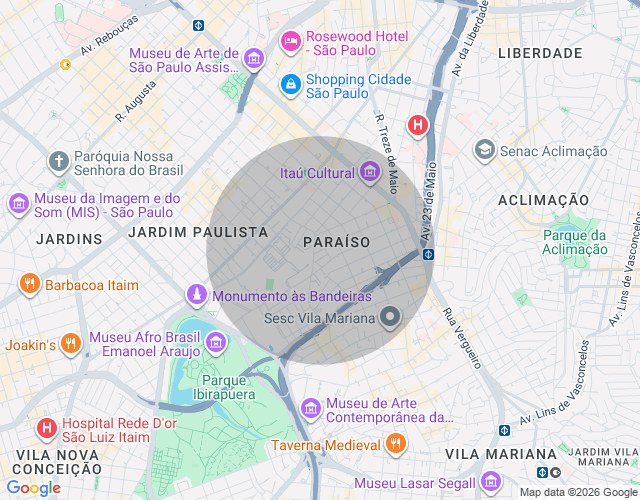 Imóvel no mapa