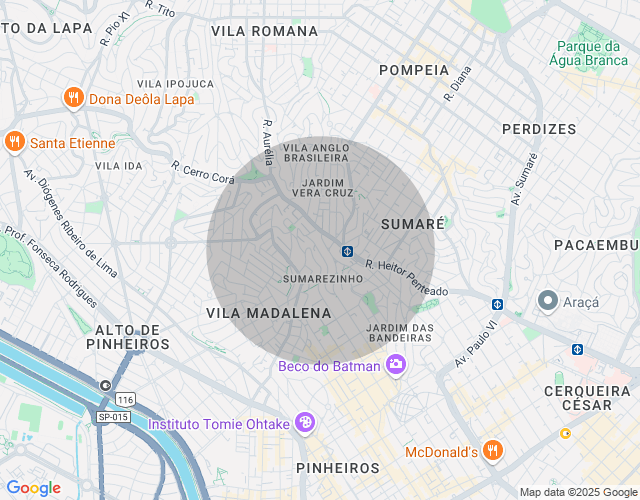Imóvel no mapa