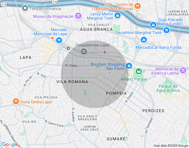 Imóvel no mapa