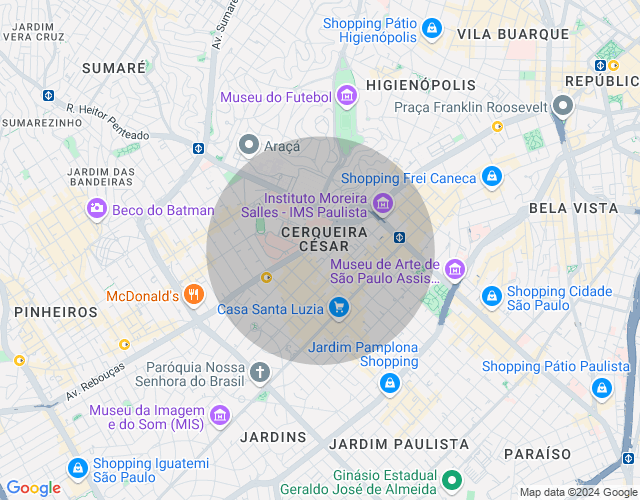 Imóvel no mapa