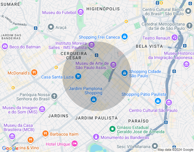Imóvel no mapa