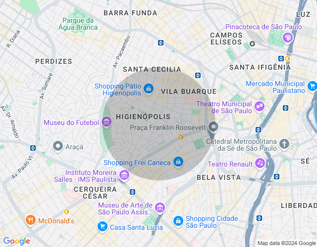 Imóvel no mapa