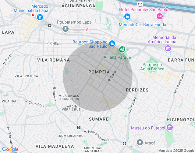 Imóvel no mapa
