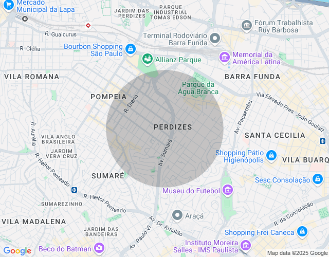 Imóvel no mapa