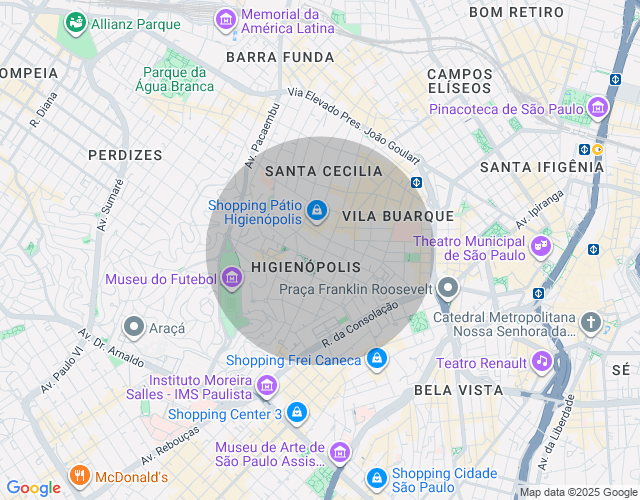 Imóvel no mapa