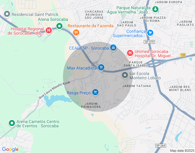 Imóvel no mapa