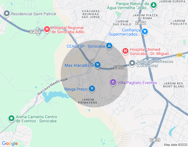 Imóvel no mapa