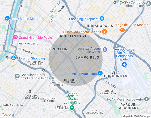 Imóvel no mapa