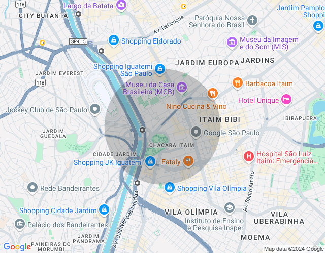 Imóvel no mapa