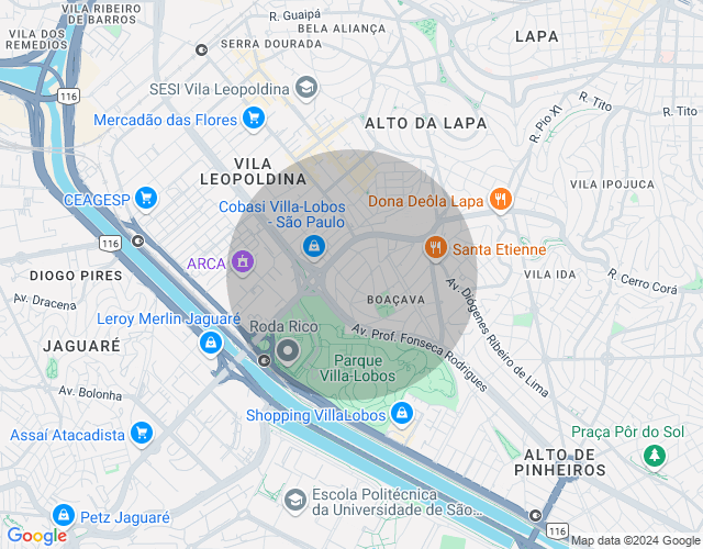 Imóvel no mapa