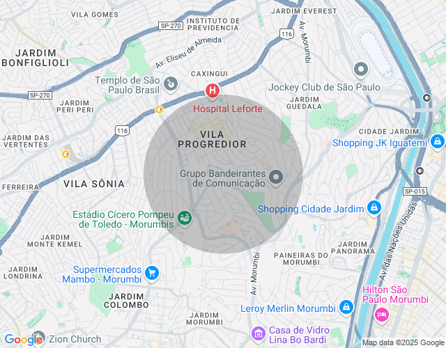 Imóvel no mapa