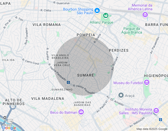 Imóvel no mapa