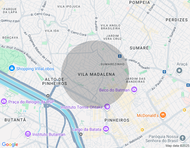 Imóvel no mapa