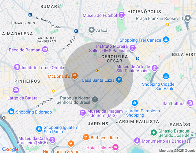 Imóvel no mapa