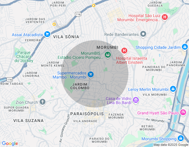 Imóvel no mapa