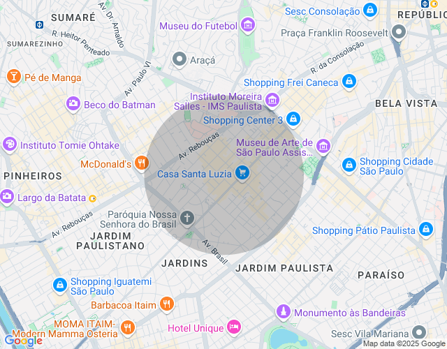 Imóvel no mapa