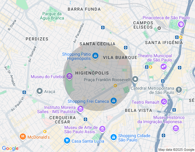 Imóvel no mapa