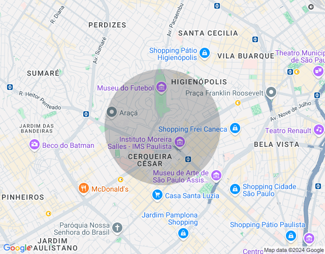 Imóvel no mapa