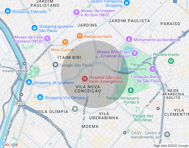Imóvel no mapa