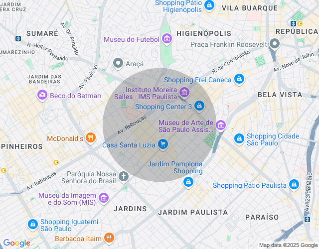 Imóvel no mapa