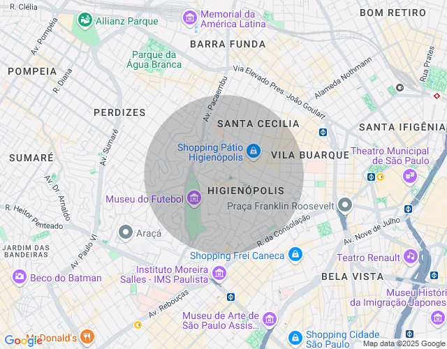 Imóvel no mapa