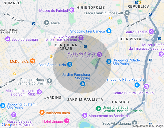 Imóvel no mapa