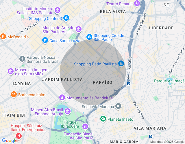 Imóvel no mapa