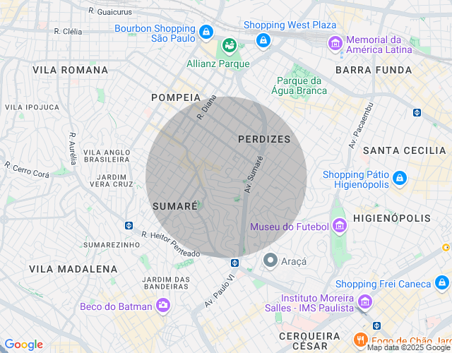 Imóvel no mapa