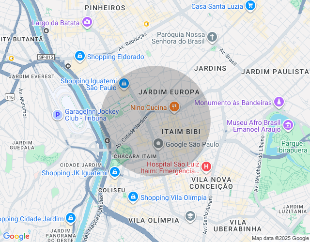 Imóvel no mapa