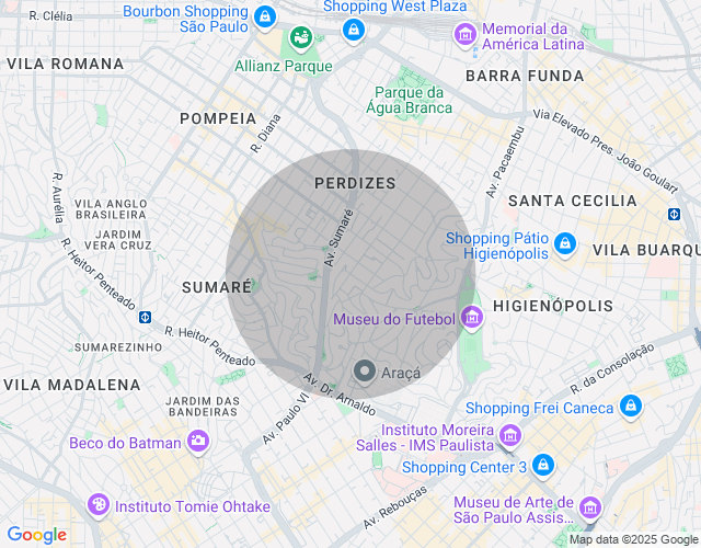Imóvel no mapa