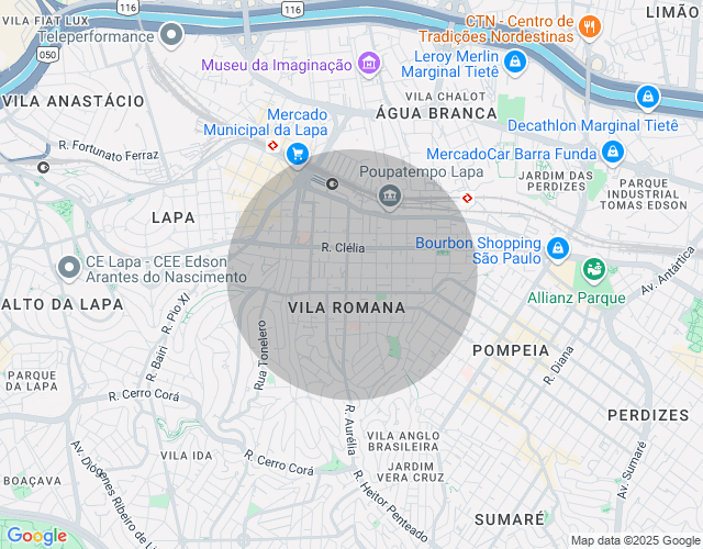 Imóvel no mapa