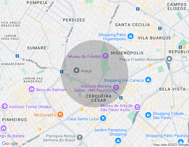 Imóvel no mapa