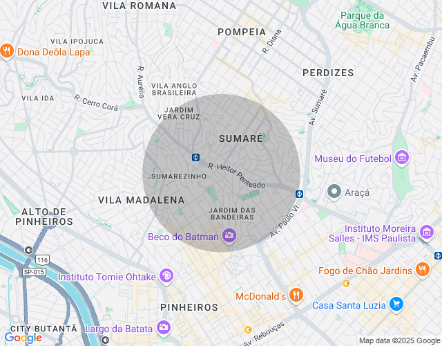 Imóvel no mapa