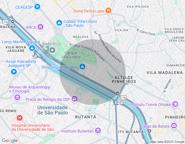 Imóvel no mapa