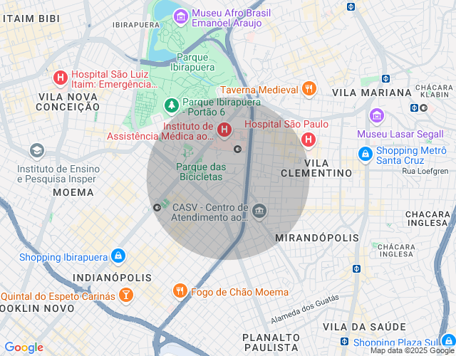 Imóvel no mapa