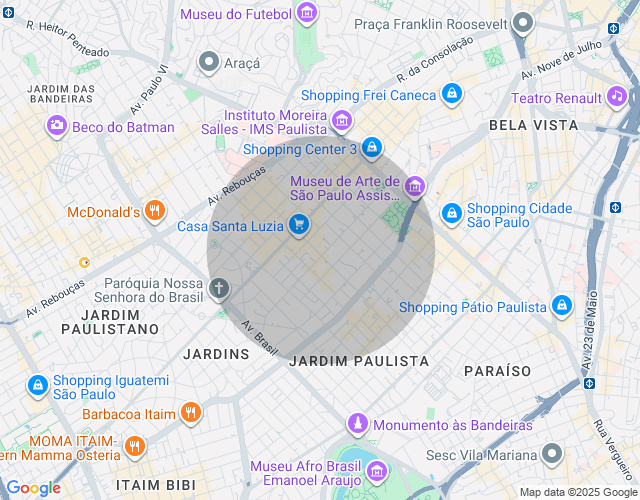 Imóvel no mapa