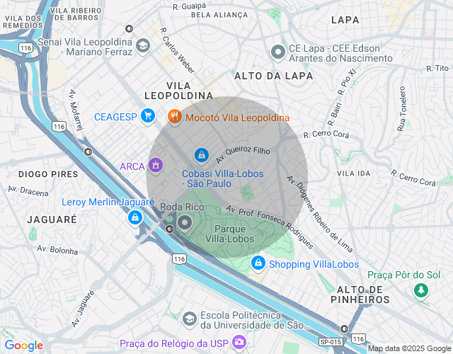 Imóvel no mapa