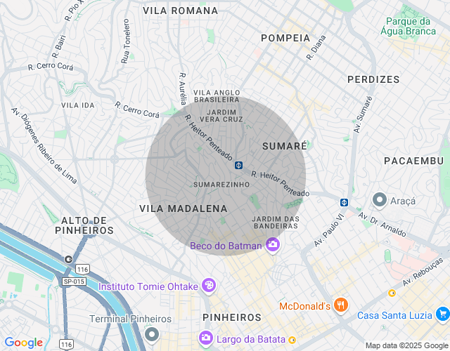 Imóvel no mapa