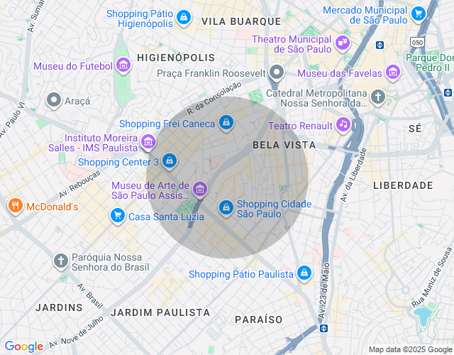 Imóvel no mapa