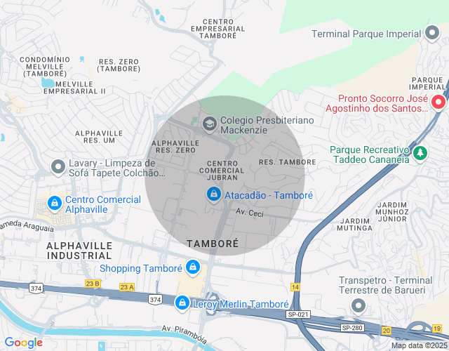Imóvel no mapa