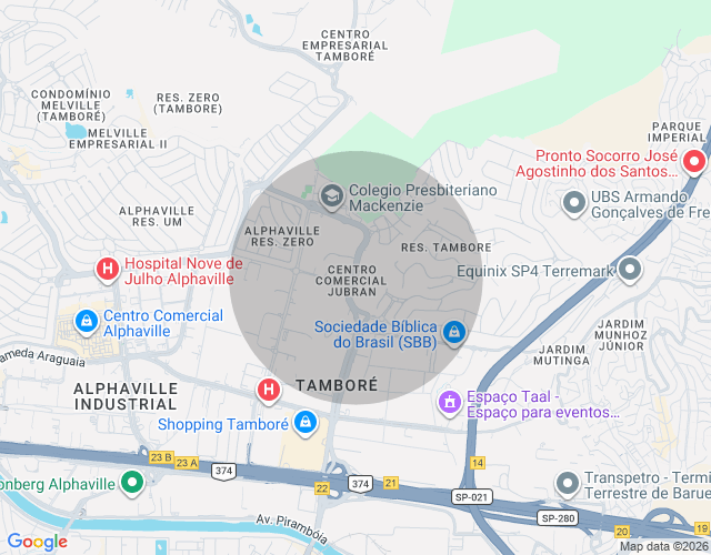 Imóvel no mapa